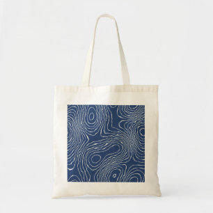 Earth Line Topografische organische print. Tote Bag