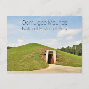 Earth Lodge, Ocmulgee Mounds, Verenigde Staten Briefkaart