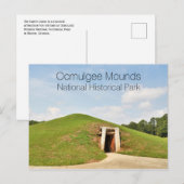 Earth Lodge, Ocmulgee Mounds, Verenigde Staten Briefkaart (Voorkant / Achterkant)