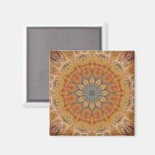 Earth Lotus Mandala Magneet (Voorkant / Achterkant)