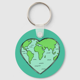 Earth Love aangepaste monogram-sleutelketens Sleutelhanger