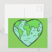 Earth Love briefkaart (Voorkant / Achterkant)