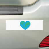Earth Love Bumpersticker (Op auto)