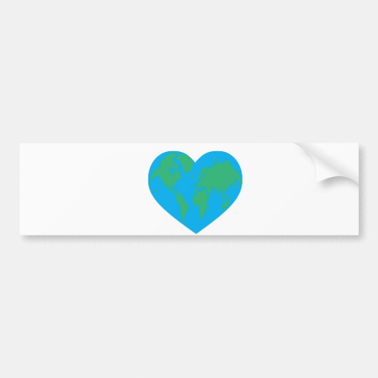 Earth Love Bumpersticker (Voorkant)