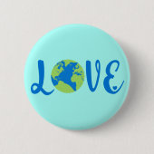 Earth Love Climate Change Environmental Ronde Button 5,7 Cm (Voorkant)