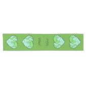 Earth Love Custom Monogram table runner Korte Tafelloper (Horizontaal)