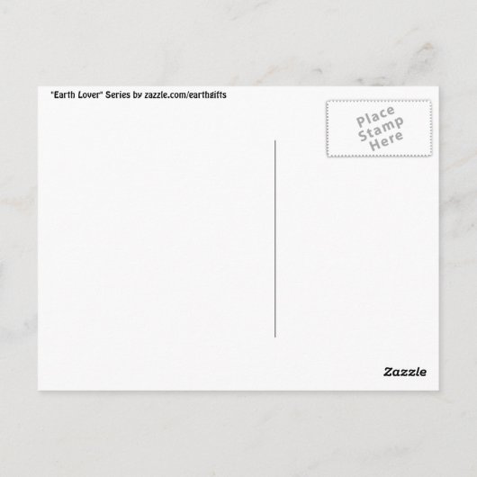 EARTH LOVER-serie Briefkaart (Achterkant)