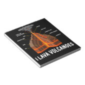Earth Magma Lava Volcano Geology Science Gift Notitieblok (Schuin)