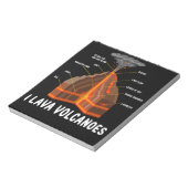 Earth Magma Lava Volcano Geology Science Gift Notitieblok (Linkerzijde)
