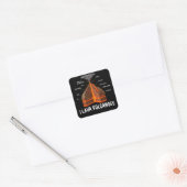 Earth Magma Lava Volcano Geology Science Gift Vierkante Sticker (Envelop)
