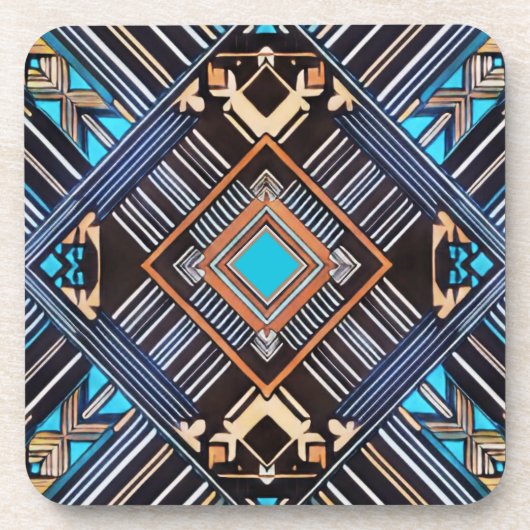 Earth Mandala Bier Onderzetter (Voorkant)