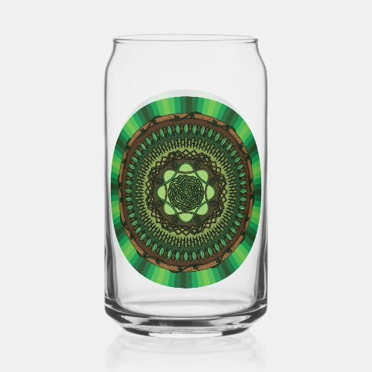 Earth Mandala Blikvorm Glas (Voorkant)