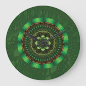 Earth Mandala Clock Grote Klok (Voorkant)