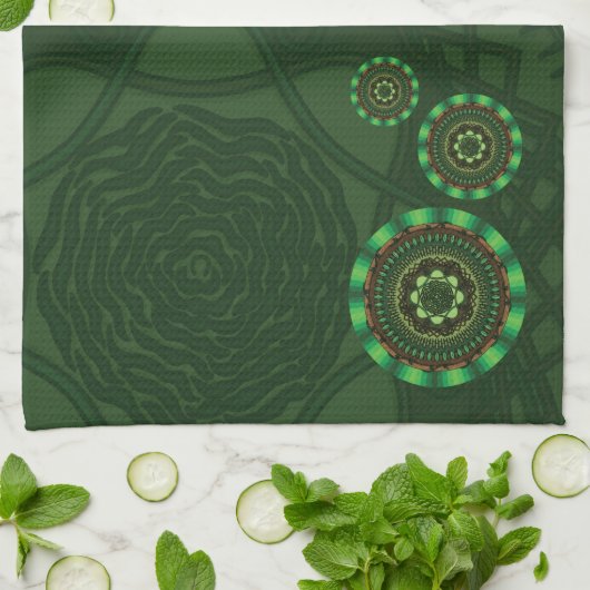 Earth Mandala Handdoek (Gevouwen)