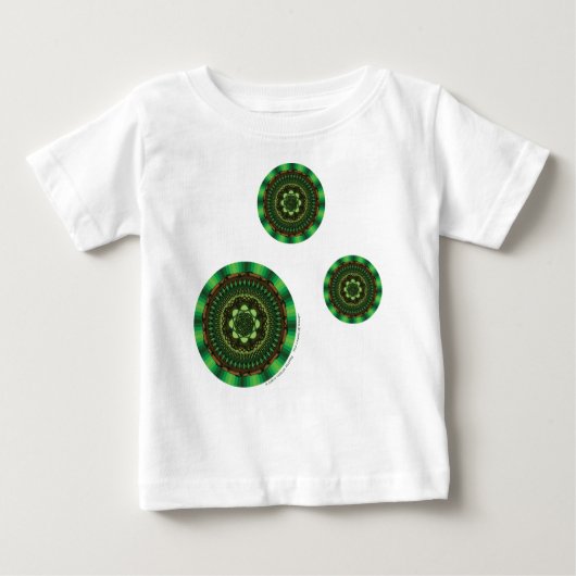 Earth Mandala Kind en Baby Light Shirt (Voorkant)