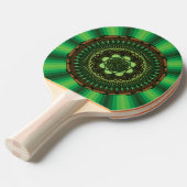 Earth Mandala Ping Pong Paddle Tafeltennisbatje (Voorkant Gekanteld)