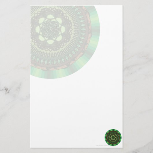 Earth Mandala Stationery Briefpapier (Voorkant)