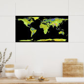 Earth Map Poster (Keuken)