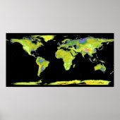 Earth Map Poster (Voorkant)