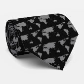 Earth Map Stropdas (Opgerold)