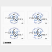 Earth-Mer Côtes d'Armor Rechthoekige Sticker (Vel)