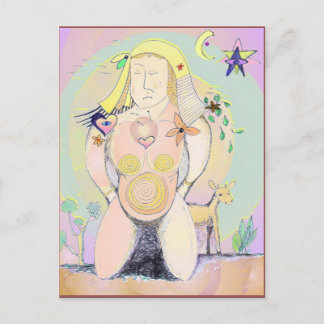 Earth Moeder Art Briefkaart