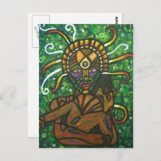 Earth Moeder Briefkaart (Voorkant / Achterkant)