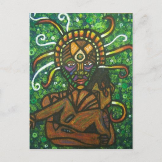 Earth Moeder Briefkaart (Voorkant)