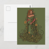 Earth Moeder Goddess Druid Briefkaart (Voorkant / Achterkant)