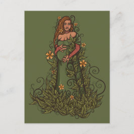 Earth Moeder Goddess Druid Briefkaart