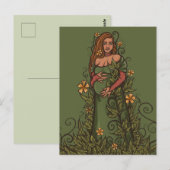 Earth Moeder Goddess Druid Briefkaart (Voorkant / Achterkant)