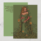 Earth Moeder Goddess Druid Kaart (Voorkant / Achterkant)