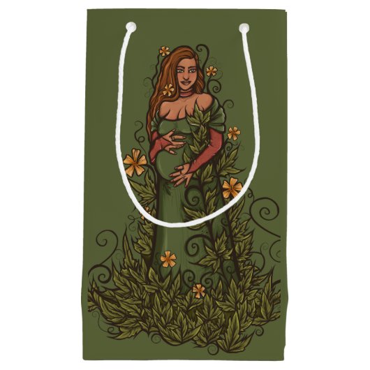 Earth Moeder Goddess Druid Klein Cadeauzakje (Voorkant)