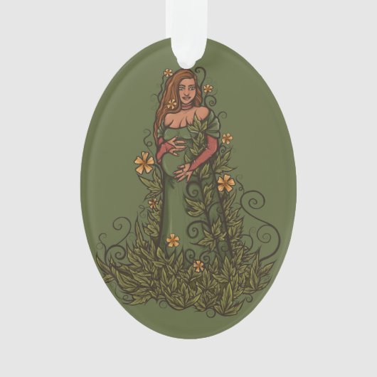 Earth Moeder Goddess Druid Ornament (voorkant)