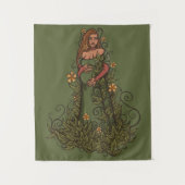 Earth Moeder Goddess Druid Wandkleed (Voorkant)