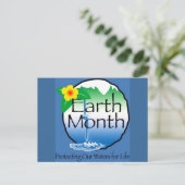 Earth Month Briefkaart (Staand voorkant)