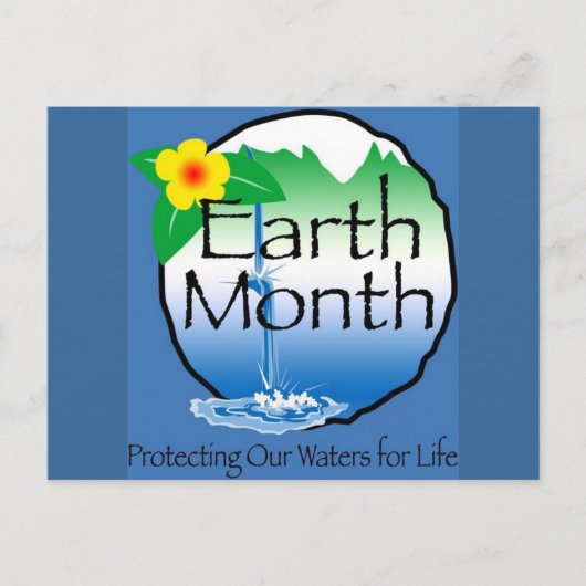 Earth Month Briefkaart (Voorkant)