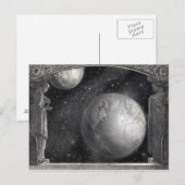 "Earth, Moon, and Milky Way" briefkaarten (Voorkant / Achterkant)