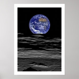 Earth Moonscape Poster