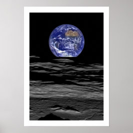 Earth Moonscape Poster