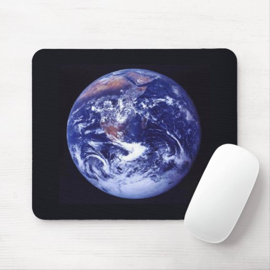 Earth Mousepad Apollo 17 Uitzicht voor de buitenru Muismat (Met muis)