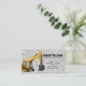 Earth Mover | Bouwmachines Afsprakenkaartje (Staand voorkant)