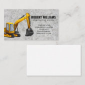 Earth Mover | Bouwmachines Afsprakenkaartje (Voorkant / Achterkant)