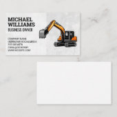 Earth Mover | Bouwvoertuig Visitekaartje (Voorkant / Achterkant)