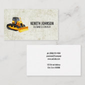 Earth Mover | Bouwvoertuig Visitekaartje (Voorkant / Achterkant)