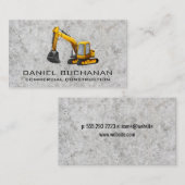 Earth Mover | Bouwvoertuig Visitekaartje (Voorkant / Achterkant)