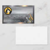 Earth Mover Logo | Handgereedschap | Staal | Metaa Visitekaartje (Voorkant / Achterkant)