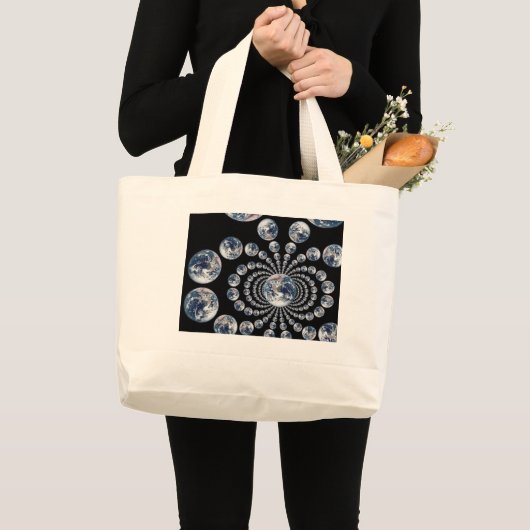 EARTH Multi Visual Echo Grote Tote Bag (Voorkant (product))