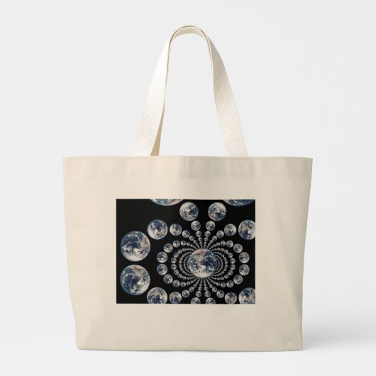 EARTH Multi Visual Echo Grote Tote Bag (Achterkant)