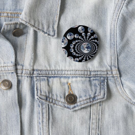 EARTH Multi Visual Echo Ronde Button 5,7 Cm (In situ)